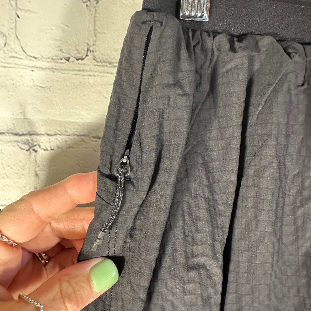 Lululemon Mens Surge Lined Short 6 Seersucker Black LM7AU7S Medium Athleisure - Picture 2 of 9